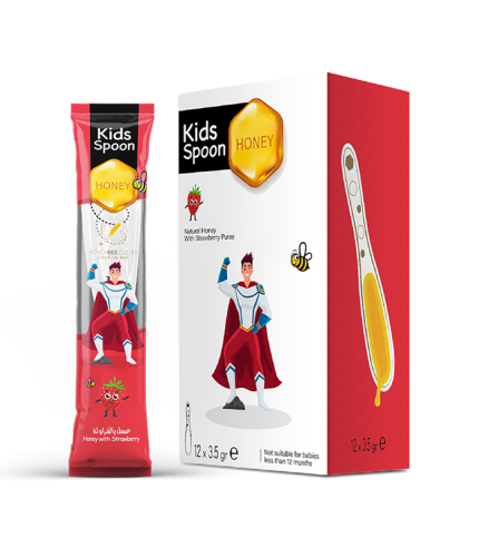 Kids Spoon – Honey with Strawberry Puree