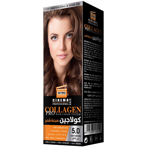 Kafe e Lehtë Nitro Canada Cinema Professional Hair Color System