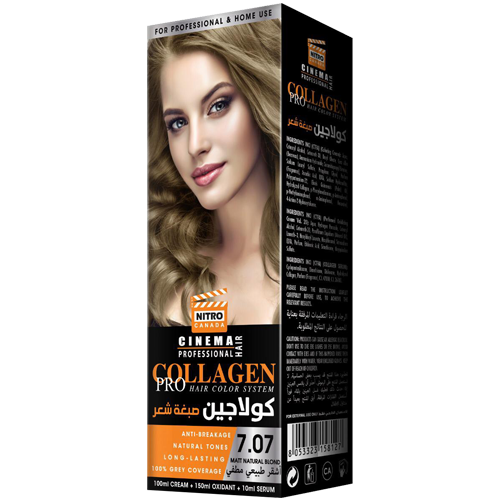 Mat Natyral Bjond  Nitro Canada Cinema Professional Hair Color System