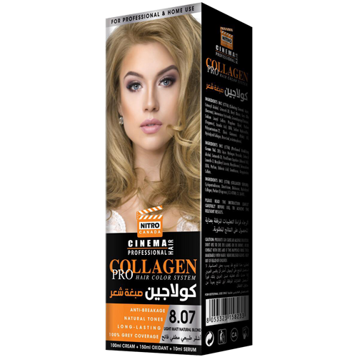 Mat Natyral i Lehtë Bjond Nitro Canada Cinema Professional Hair Color System