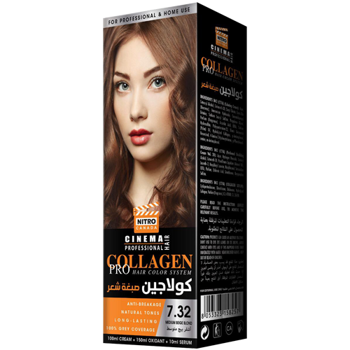 Bezhë Mesatare Bjond Nitro Canada Cinema Professional Hair Color System